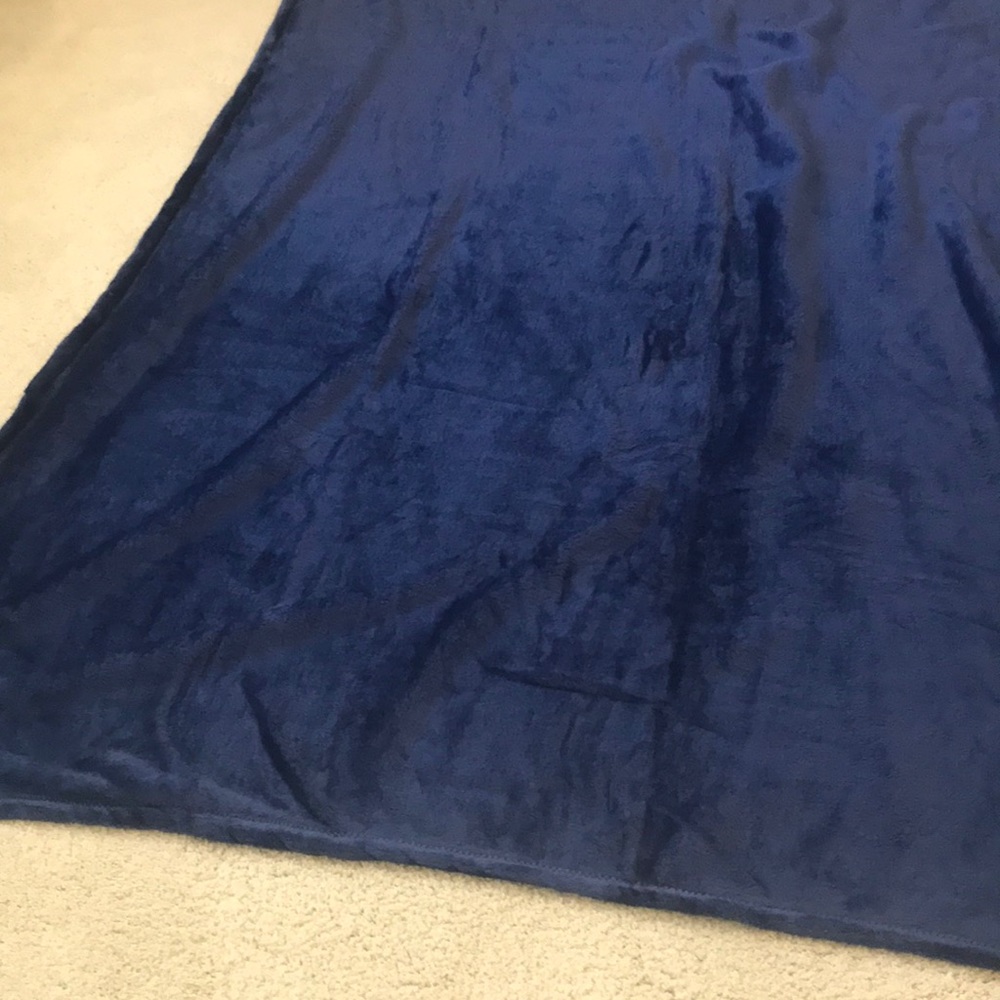 Michael Grace Navy Blue Blanket
